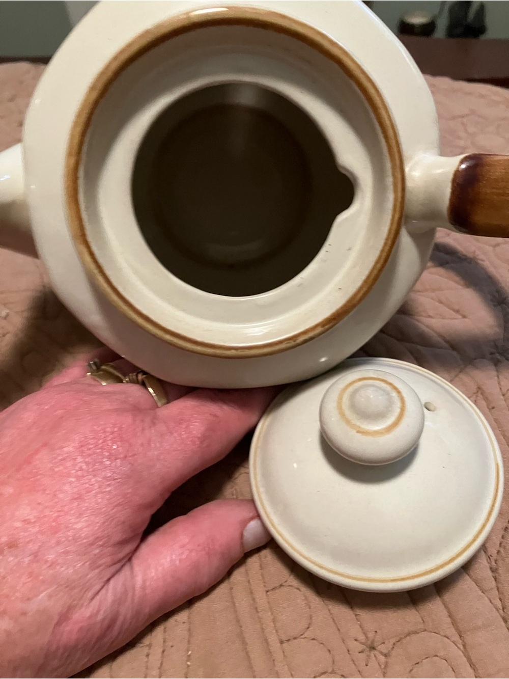 Vintage Jl Stonecrest Stoneware Teapot - Picture 7 of 9